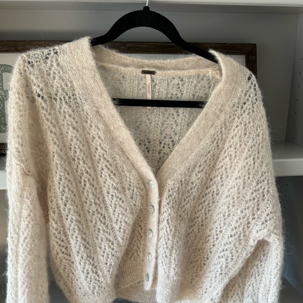 Free People Tan Cardigan